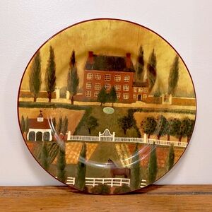 Country Village by Block Gear Chop Plate/Round Platter 12-1/4” SOLD SEPARATELY